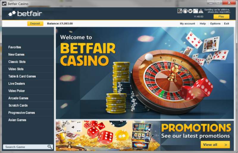 betfair casino online